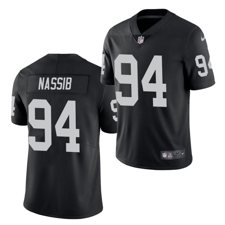 Men Oakland Raiders 94 Carl Nassib Nike Black Limited NFL Jersey